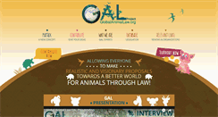 Desktop Screenshot of globalanimallaw.org