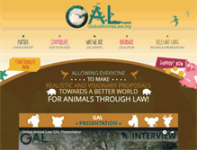 Tablet Screenshot of globalanimallaw.org